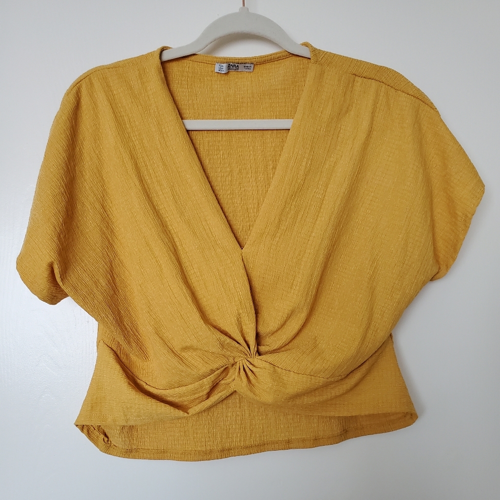 Zara Twisted Front Crop Top